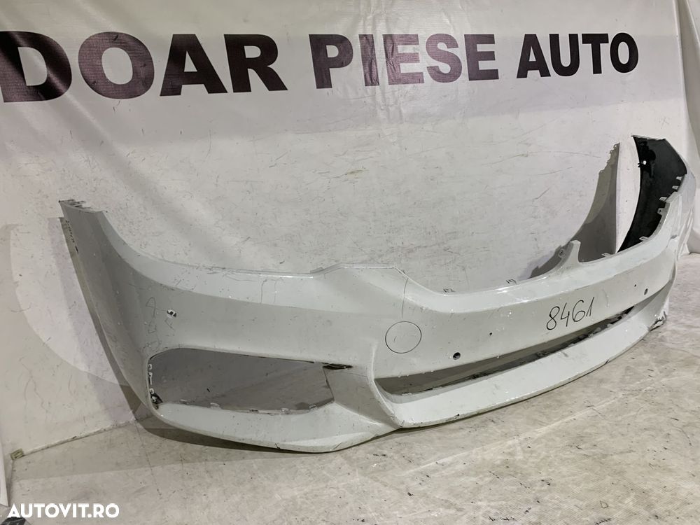 Bara fata BMW Seria 5, G30/G31, M-Sport, 2016, 2017, 2018, 2019, 2020, cod origine OE 51118064928, cu gauri pentru senzori de parcare. - 3
