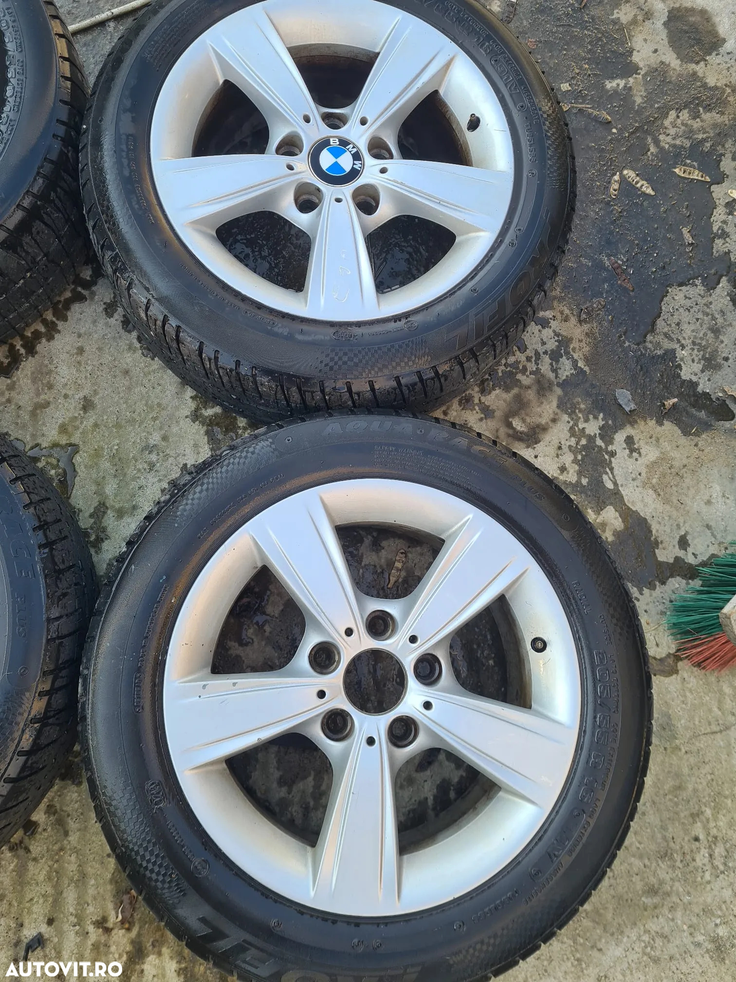 Jante aluminiu cu cauciucuri 205/55/16 BMW seria 3 E90, 5×120 - 3