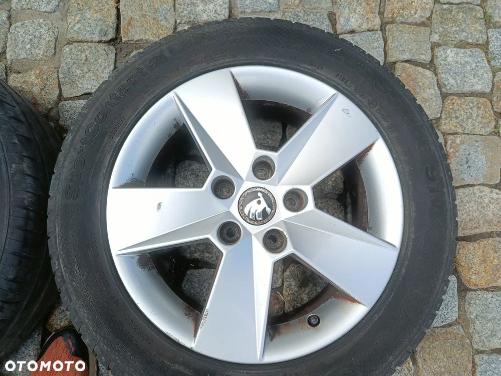 Felgi Aluminiowe 16 Skoda Octavia 3 5x112 ET46 5E0601025H Koła VW Seat Audi 6,5Jx16H2 - 7