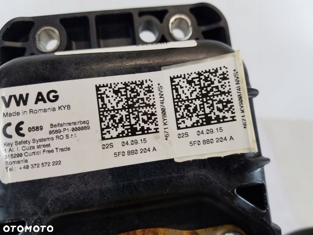 poduszka pasażera airbag seat leon iii 5f0880204 - 3