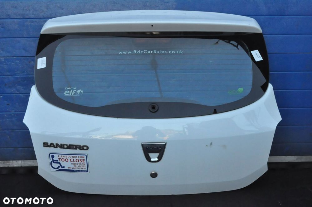 DACIA SANDERO II KLAPA BAGAŻNIKA TYŁ TYLNA - 1