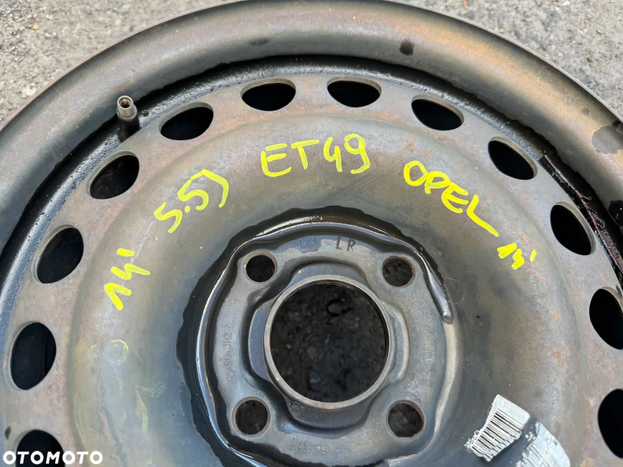 Felgi stalowe felga 14' Opel 5,5Jx14 4x100 ET49 OE - 2