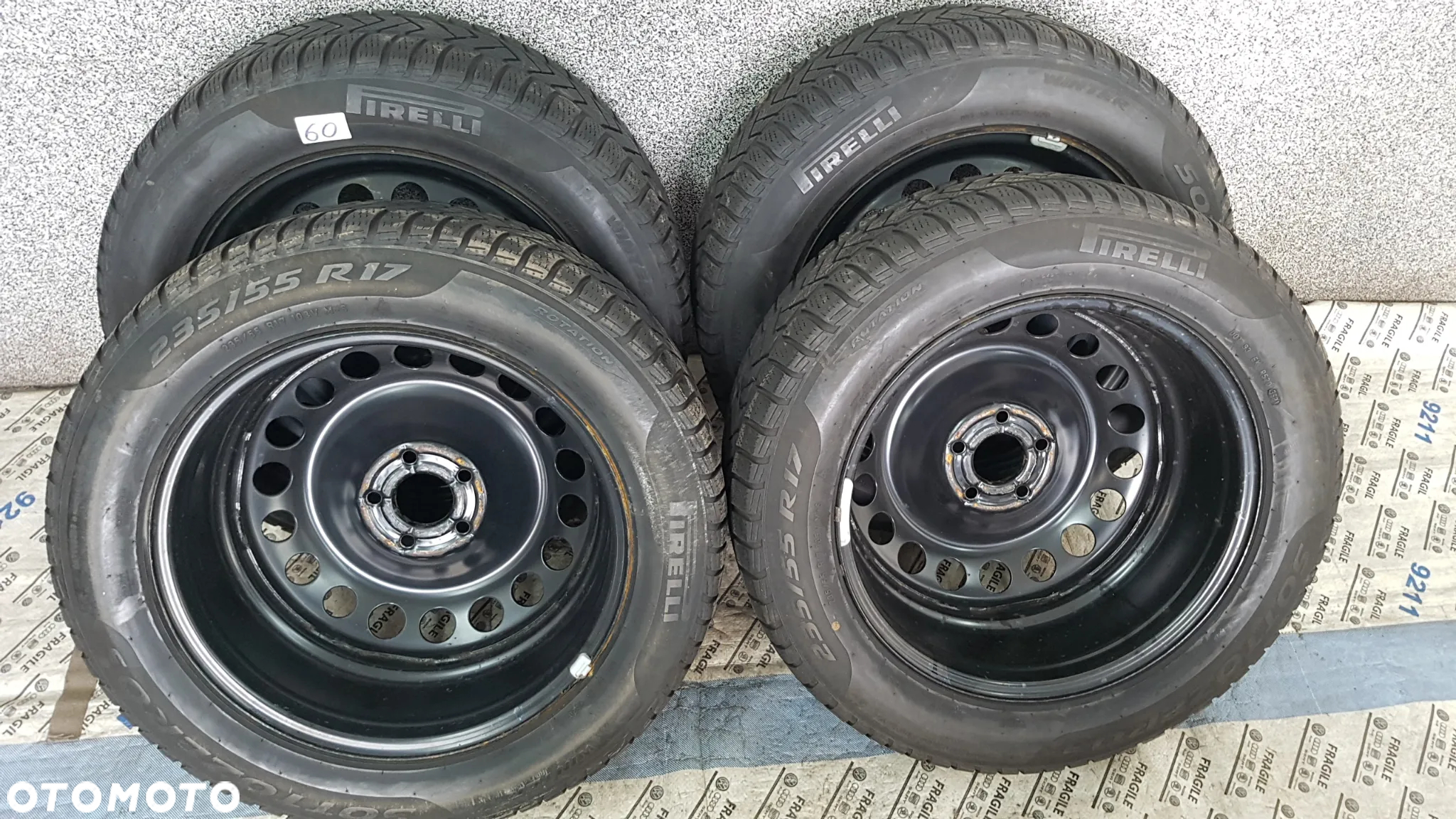 KOŁA ZIMOWE FORD KUGA EDGE  5X108 7,5JX17 235/55R17 FORD KUGA CZUJNIKI - 20