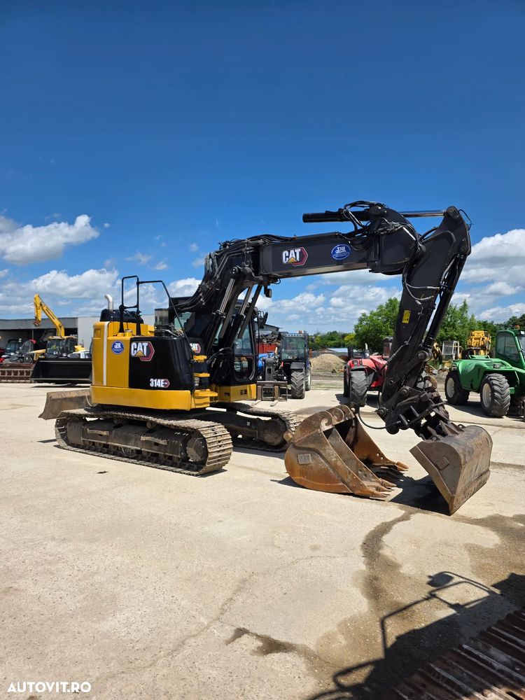 Caterpillar Cat 314E LCR deporte / 3cupe excavator pe senile compact aproape unic - 13