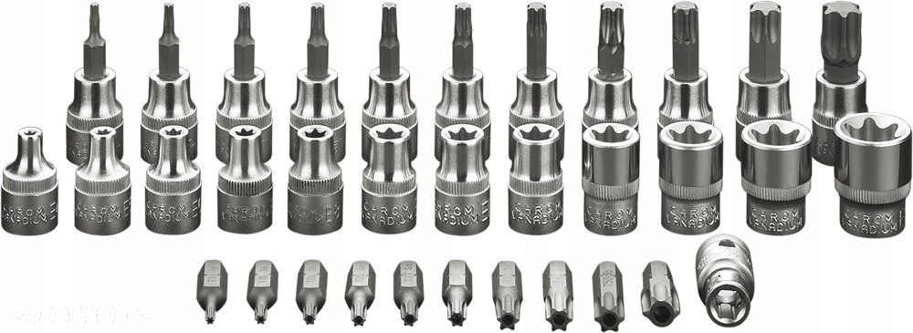 NEO TOOLS ZESTAW BITÓW I NASADEK TORX 3/8 34 ELEMENTÓW WALIZKA NEO 08-711 - 3
