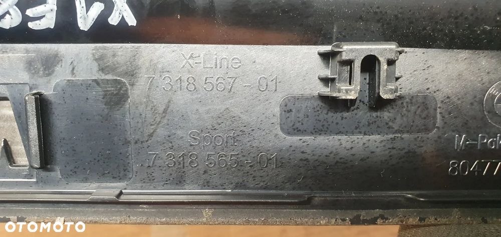 Listwa listwy nakładki progowe lewa prawa przód M-pakiet BMW X1 E84 7318567 - 10