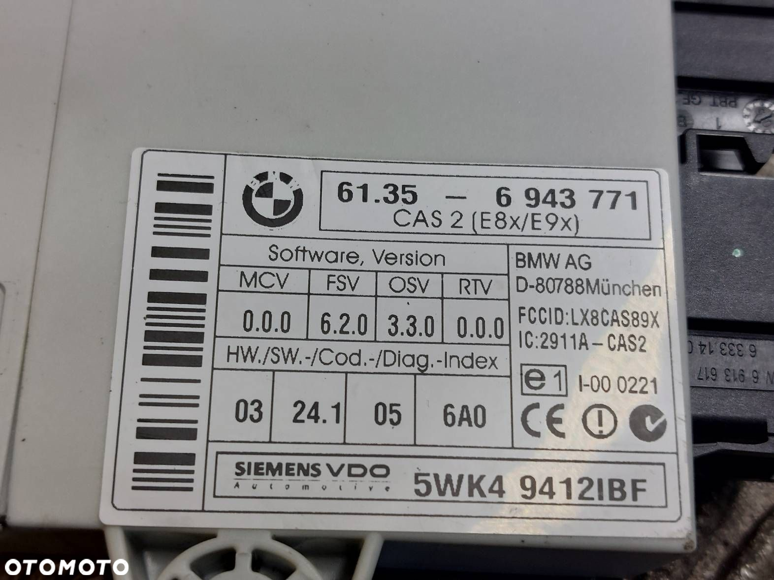 ZESTAW STARTOWY BMW E90 2.0 D 7798180 6943771 6954719 6949913 - 4