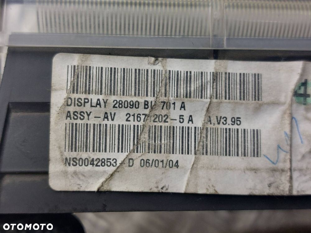 WYŚWIETLACZ NISSAN ALMERA N16 LIFT 28090BU701 - 4