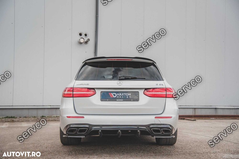 Prelungire splitter bara spate Mercedes E Class S123 E63 Amg Estate 2017- v5 - Maxton Design - 7