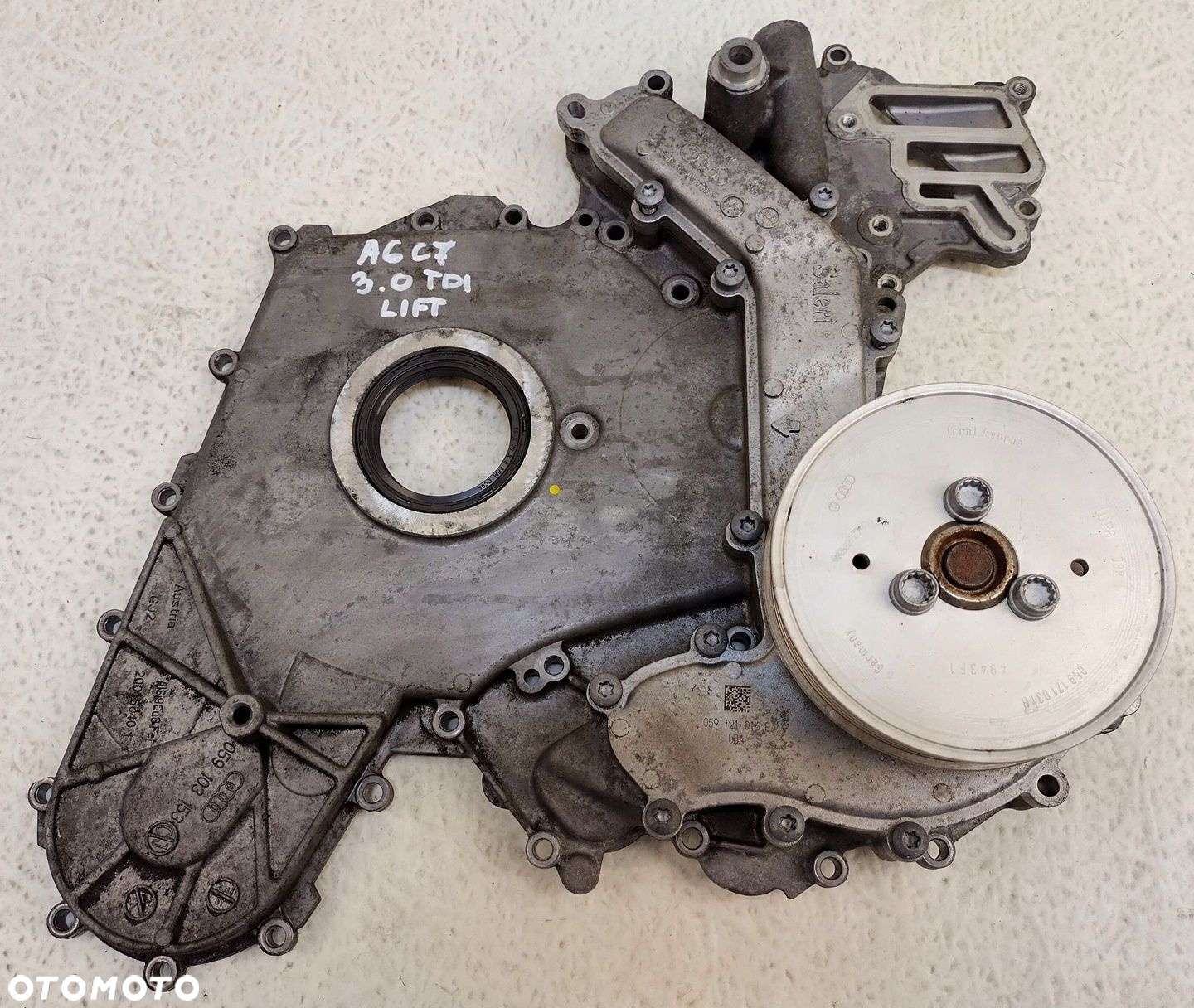 AUDI A6 S6 C7 4G LIFT 15-18 3.0 TDI POKRYWA ROZRZĄDU Z POMPĄ 059103153CJ - 7