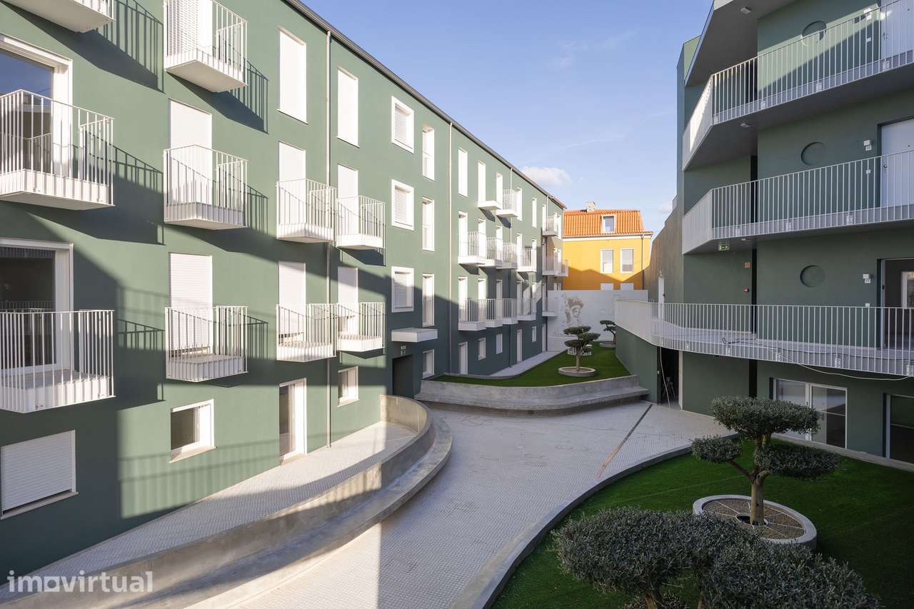Apartamento T1 | Novo | Condomínio Olarias, Centro de Leiria - Grande imagem: 2/13