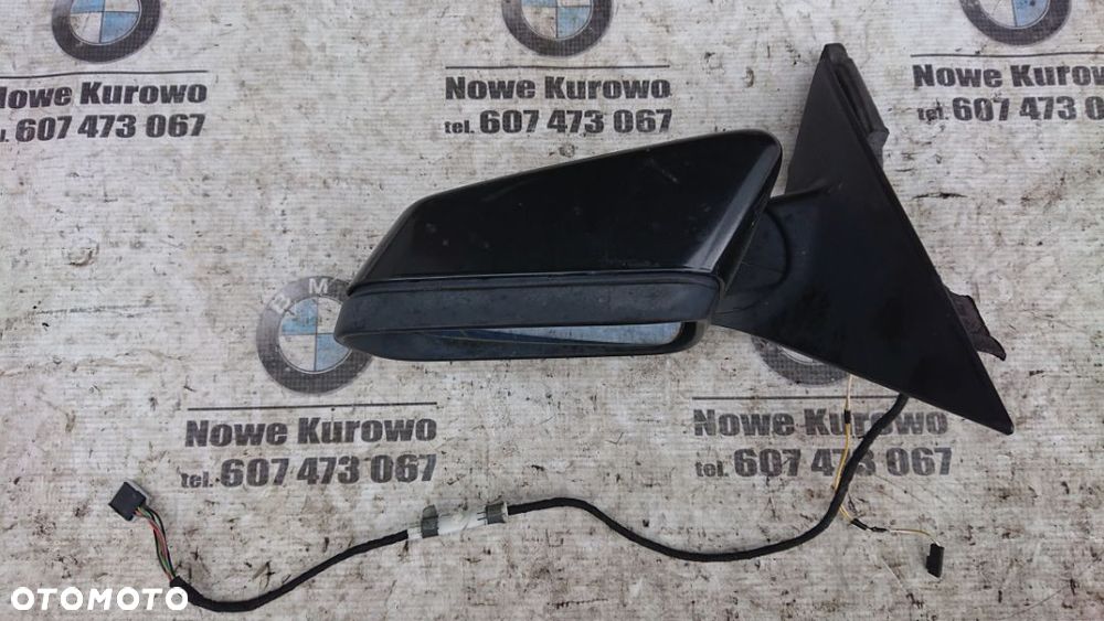 BMW E46 Sedan Kombi Lusterko Lewe Cosmosschwarz 7 pinów Europa - 2