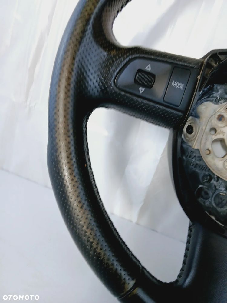 Kierownica Skórzana Skóra Czarna 3-Ramienna Audi A6 C6 4F0419091AP - 2