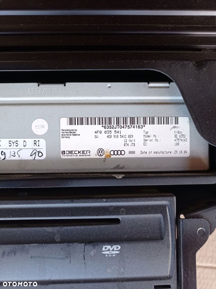 AUDI A6 C6 TUNER WZMACNIACZ NAVI ZESTAW 4F0035233 - 5