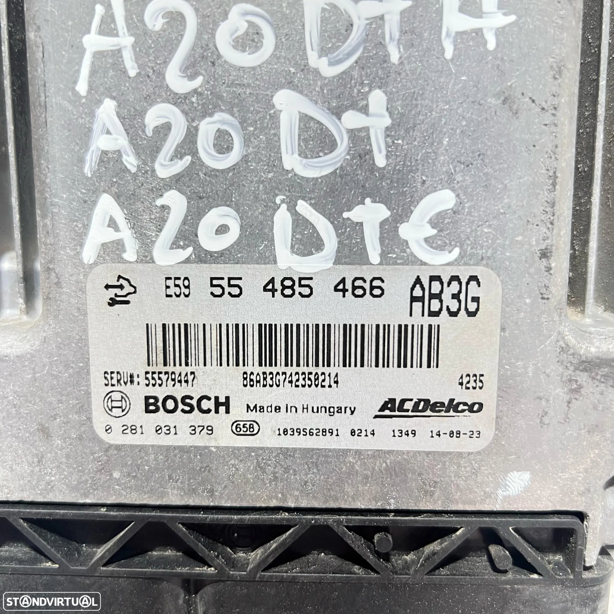 .Centralina Original Motor Bosch GM Opel 2.0 CDTi A20DTH A20DTE A20DT 55 485 466 / 0 281 031 379 - 3