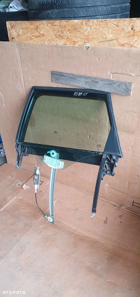 Mechanizm podnośnik szyby ramka lewy tył Audi A3 8P - 2