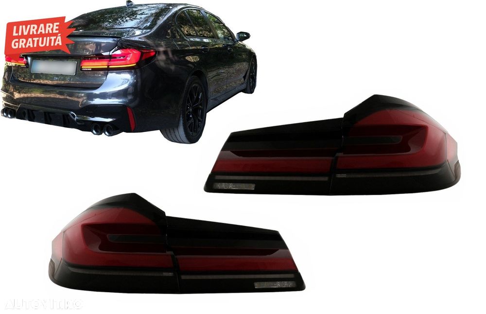 Stopuri Full LED BMW Seria 5 G30 Sedan (2017-2019) LCI Design LED Static- livrare gratuita - 1