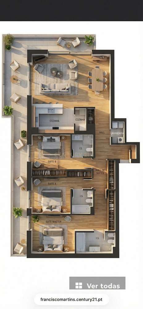 Apartamento T3 -  Condomínio DUUO, Lisboa - Grande imagem: 3/50