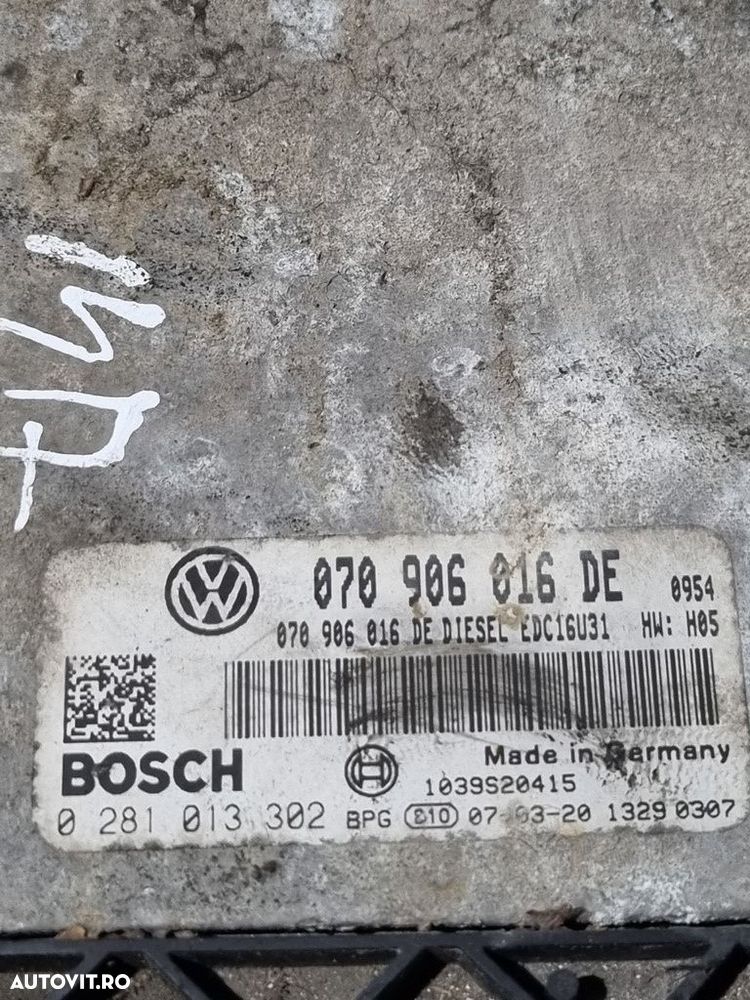 Calculator motor Volkswagen Touareg 7L facelift 2.5 2007 - 2011 174CP Automata BPD BPE ... - 3