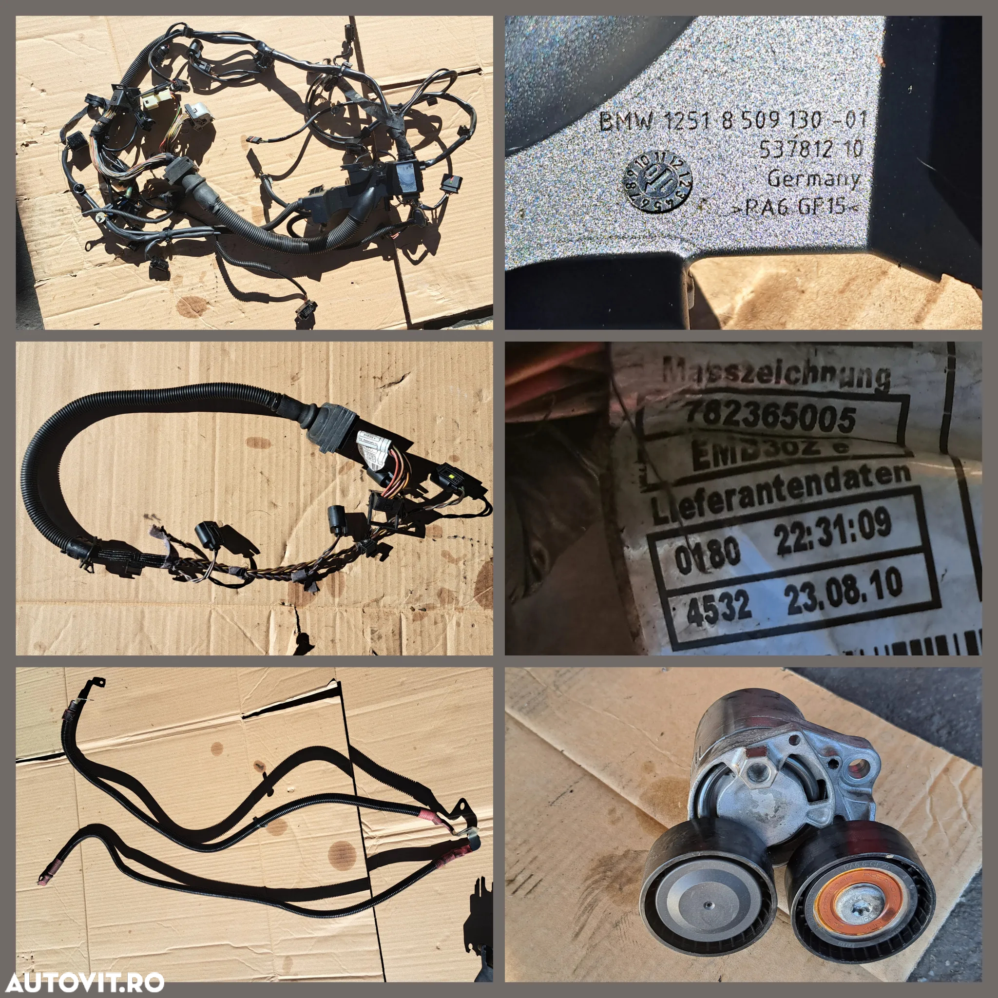 Anexe motor Bmw 520d F10 2010 184cp injector rampa injectoare pompa inalta presiune alternator actuator EGR galerie admisie instalatie electrica motor - 8