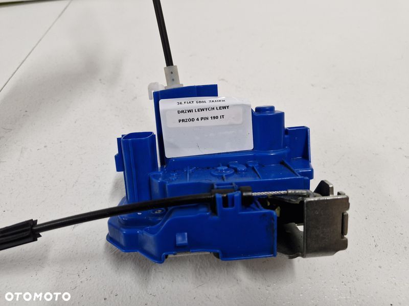 FIAT 500L 500 L ZAMEK DRZWI LEWY PRZÓD PRZEDNI 4 PIN EU 52018118 - 3