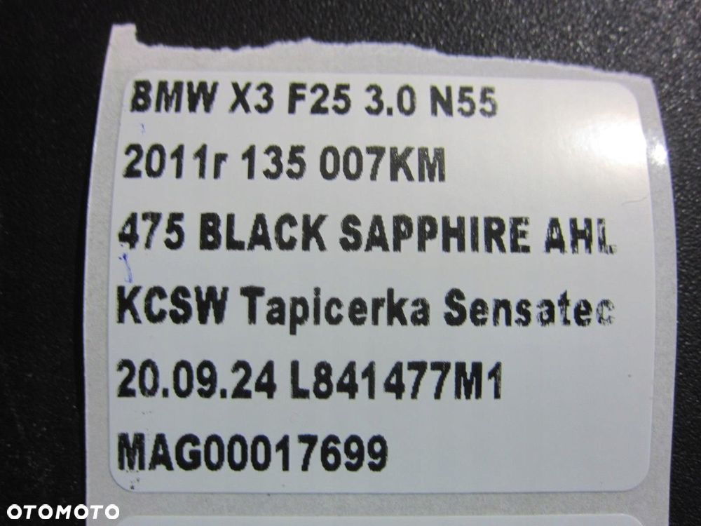 BMW X3 F25 X4 F26 BELKA ZAWIESZENIA PRZEDNIEGO PRZÓD SANKI ORYG 31116787915 - 8