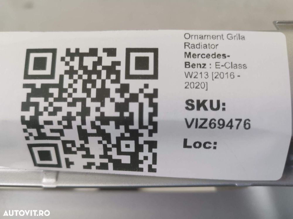 Ornament Grila Radiator Mercedes-Benz  E-Class W213 2016 2017 2018 201 - 8