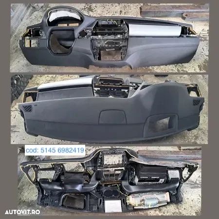 Plansa de bord bloc lumini ceasuri bord display navigatie grile ventilatie aeroterma originale BMW X5 E70 + LCI X6 E71 E72 h - 2