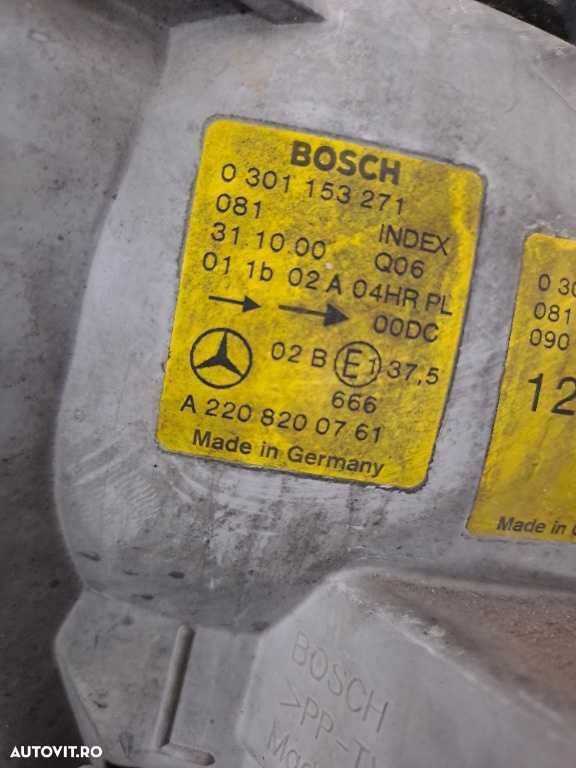 Far stanga xenon Mercedes S Class W220 original cod A2208200761 - 6