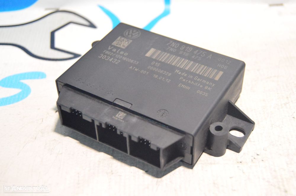 CENTRALINA ECU PARQUE PARK PARKING ESTACIONAMENTO SENSOR SENSORES MODULO ELETRONICO VALEO VW VOLKSWAGEN 7N0919475A 7N0919475 VW VOLKSWAGEN SHARAN II 2 MK2 7N1 7N2 SEAT ALHAMBRA - 1