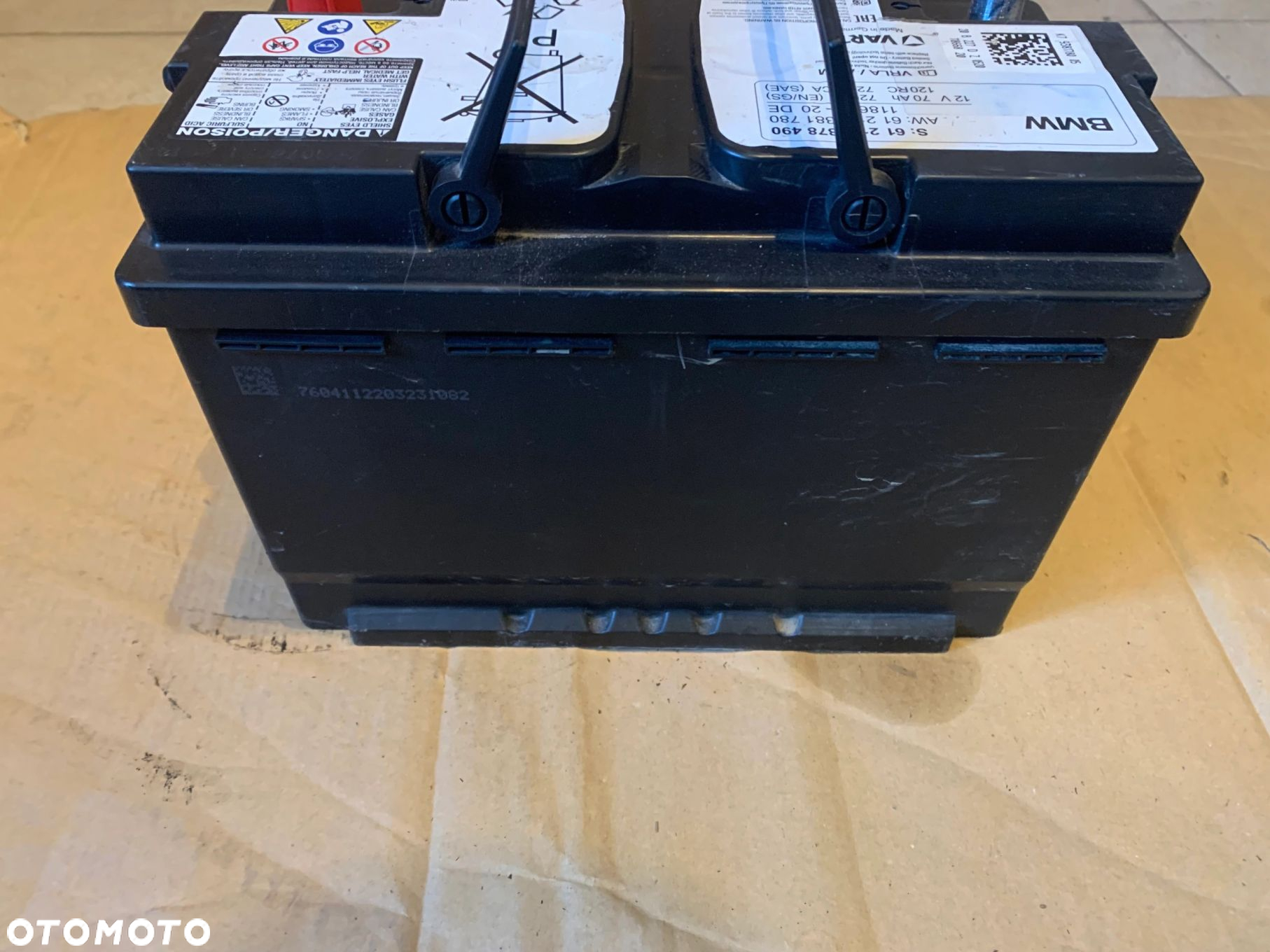 AKUMULATOR AGM 12V 70AH 720A BMW 9878490 9381780 ORYGINALNY - 4
