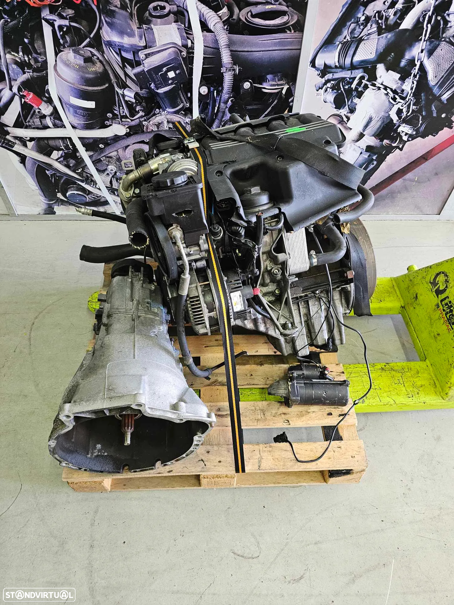Motor BMW E46 320D 2.0D 2002 de 136cv, ref 204D1 - 4