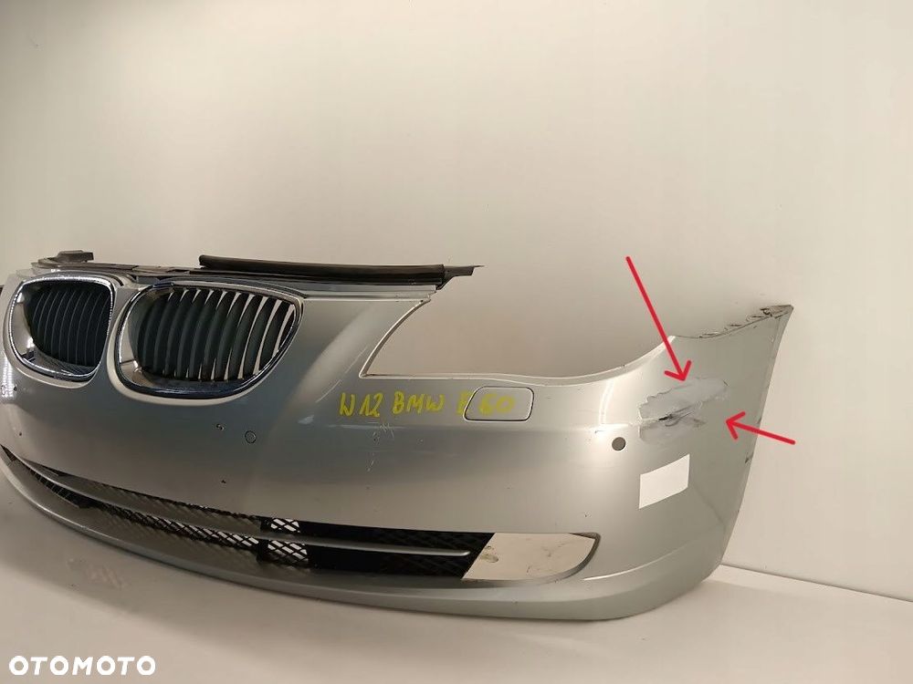 ZDERZAK PRZEDNI PRZÓD BMW 5 E60 LIFT 07-10 SPRYSKI PDC - 4