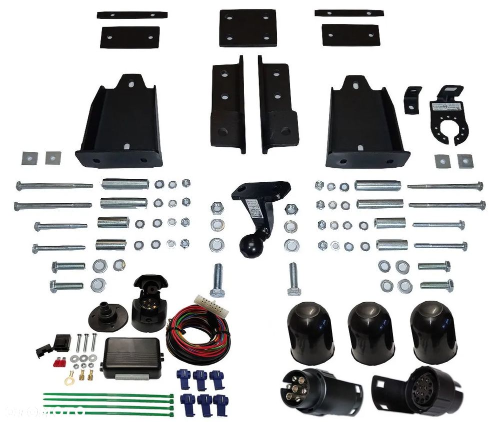 MERCEDES W163 ML M-KLASA98-2005 HAK HOLOWNICZY Z KULĄ FLANSZOWA OPDKRĘCANĄ+MODUŁ +WIĄZKA+ADAPTER - 2