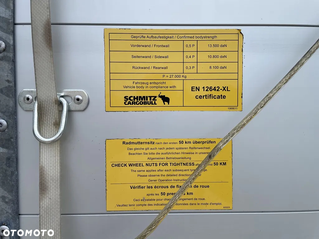 Schmitz Cargobull STANDARD / DACH POD./ 2018 / OŚ PODN./ PALECIARA / CERT.XL / MULTILOCK / SALON POLSKA / STAN IDEALNY / - 16