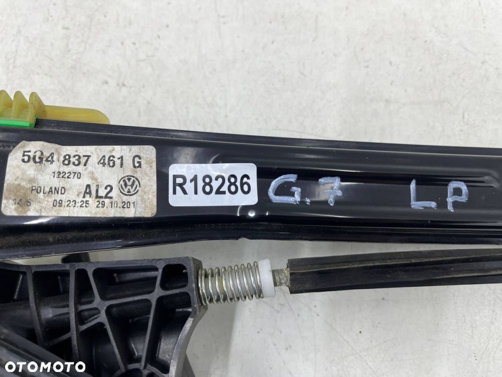 Podnośnik szyb VW Golf 7 VII 12-20r. lewy przedni mechanizm podnoszenia szyb elektryczny silniczek - 8