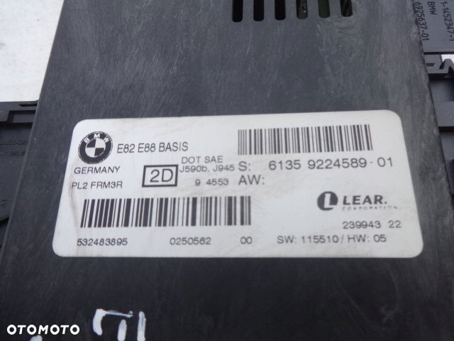 BMW 1 E82 COUPE E81 CABRIO MODUŁ ŚWIATEŁ 9224589 - 2