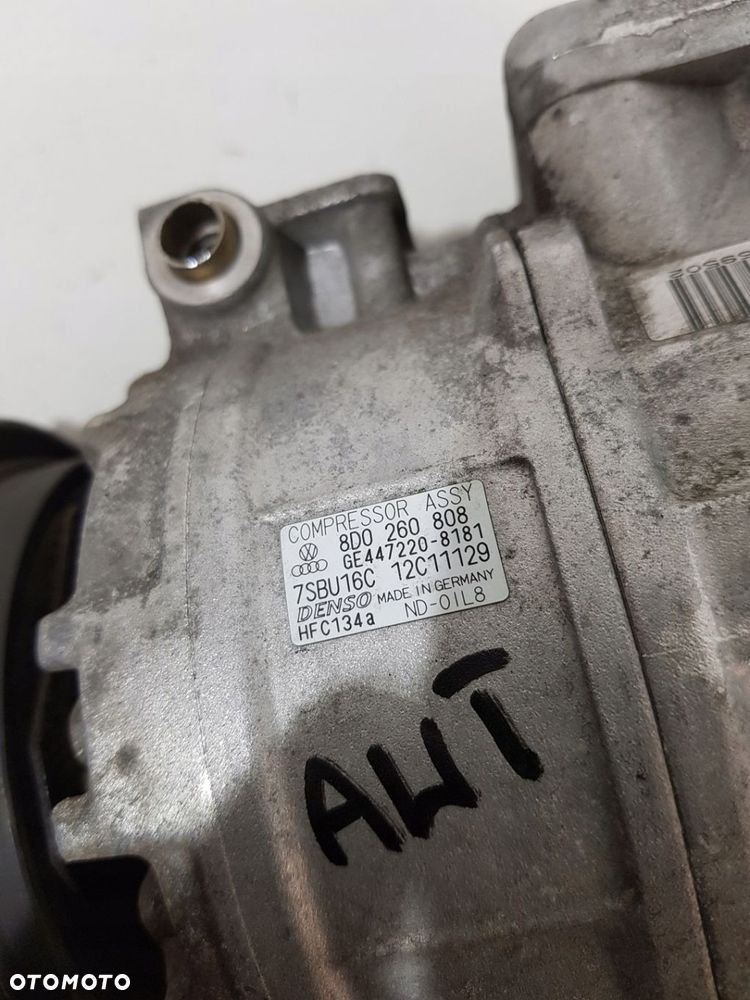 SPRĘŻARKA KLIMATYZACJI 8D0260808 AUDI A4 B6 A6 C5 PASSAT B5 FL 1.8T AWT - 9