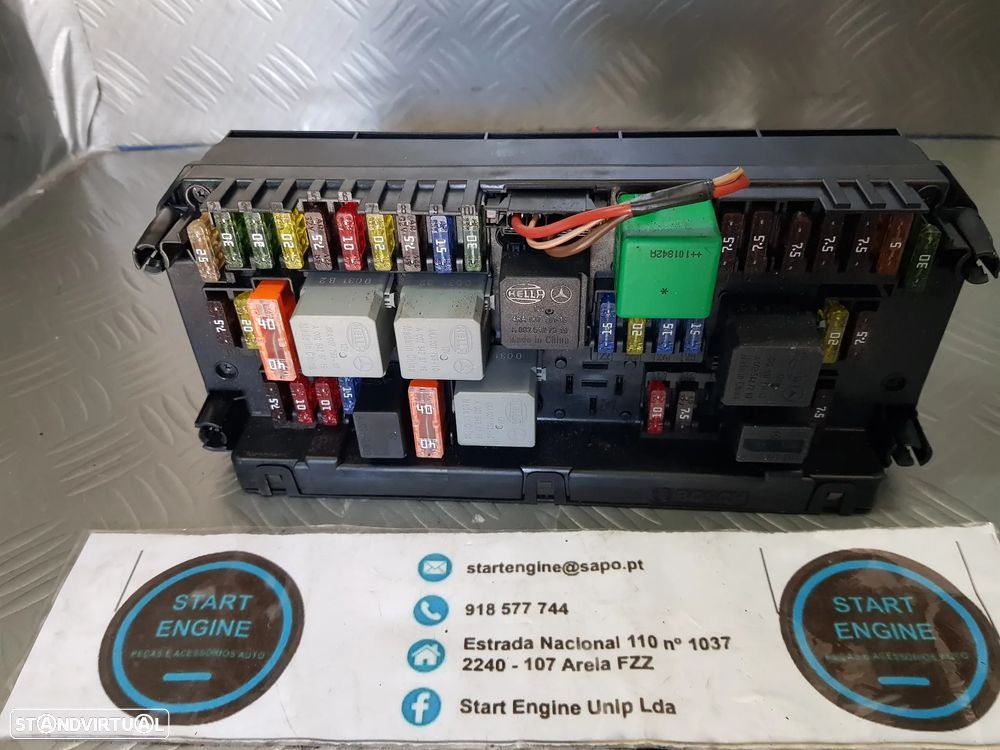 Unidade caixa de fusível Sam Mercedes Classe E 207 W212 Classe C W204 A2129000006 - 2