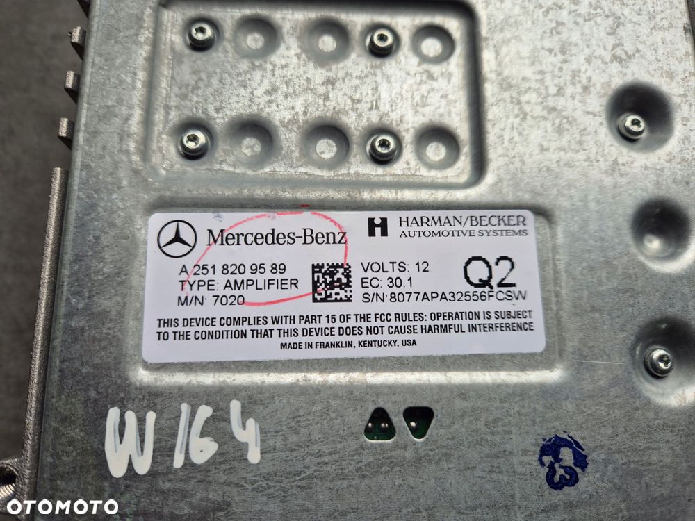 wzmacniacz mercedes ml w164 2518209589 - 2