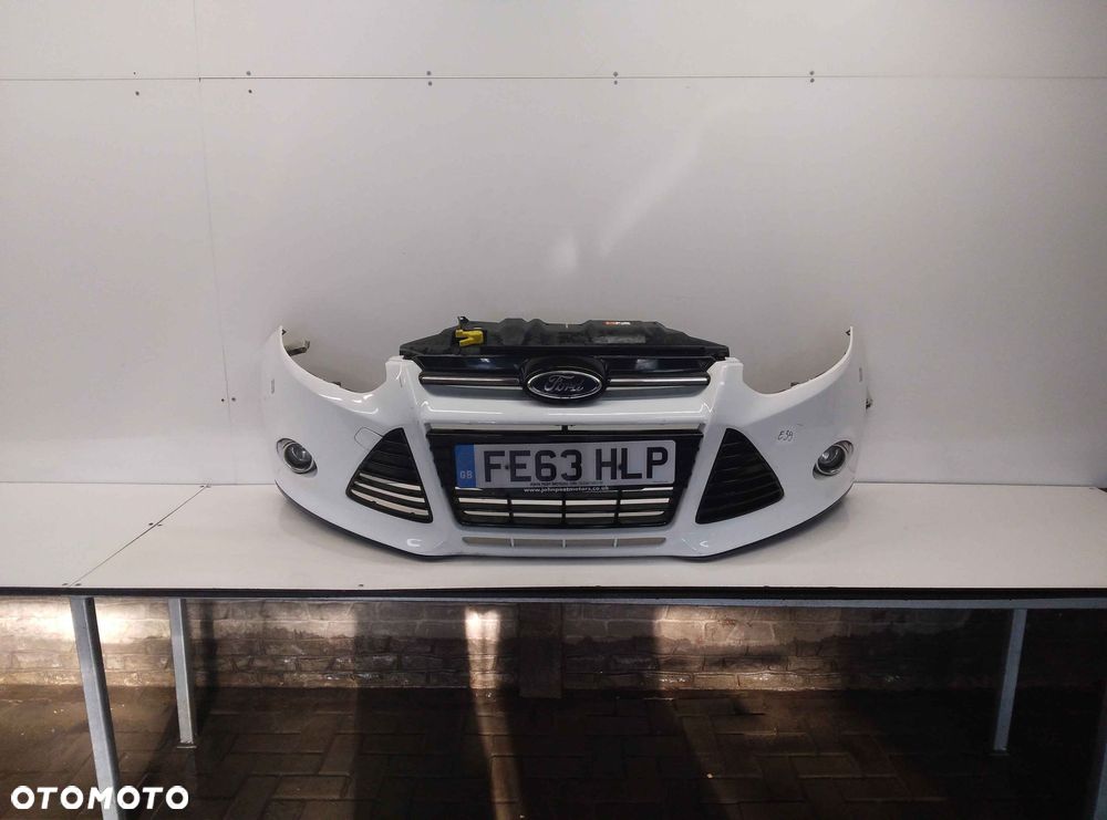 } ZDERZAK PRZÓD PRZEDNI FORD FOCUS MK.3 3 III FROZEN WHITE 5F BIAŁY HALOGENY - 1