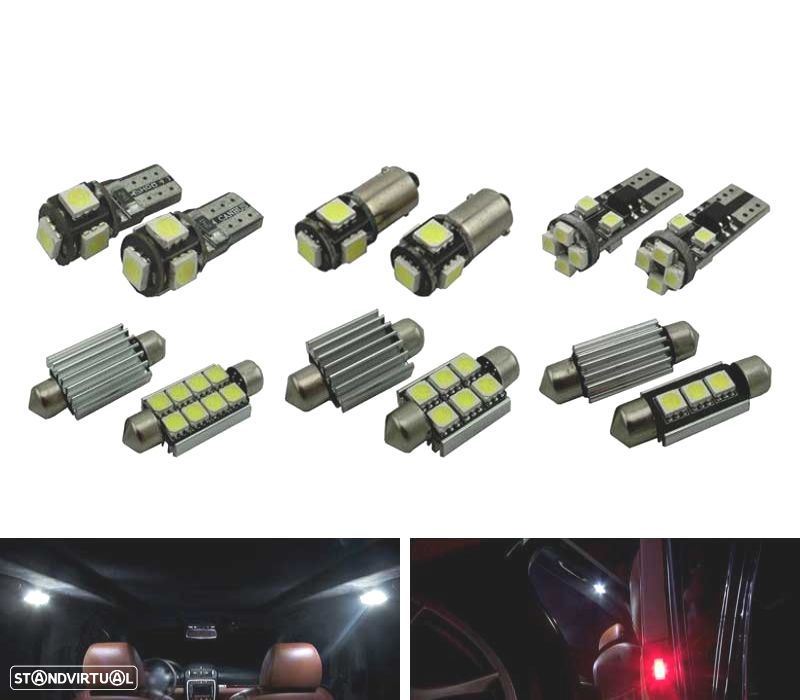 KIT 17 LAMPADAS LED INTERIOR PORSCHE CAYENNE 955 957 03-10 - 2