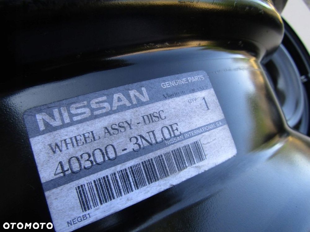 4x Felgi 16 Nissan QASHQAI I II Juke X-TRAIL Pulsar 6,5j 5x114,3 ET40 Tpms - 12