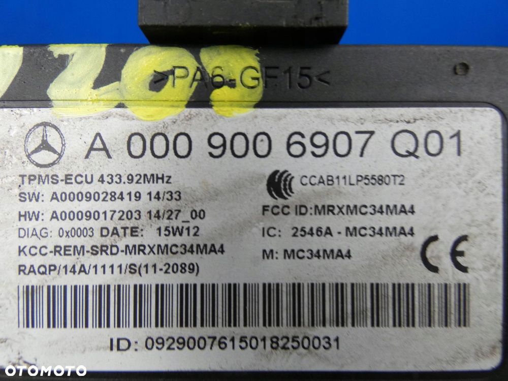 MERCEDES C KLASA W205 GLC W253 E W213 MODUŁ CIŚNIENIA OPON TPMS - 2