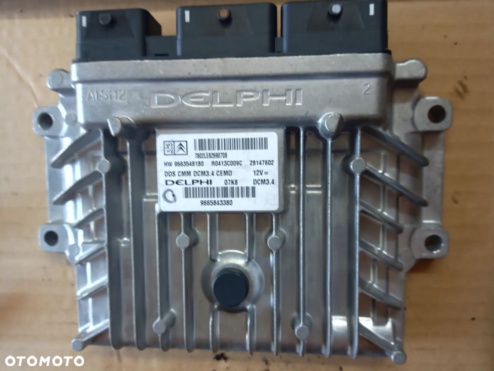 Peugeot 407 Citroen C4 C5 2.0 HDI komputer sterownik silnika DELPHI 9664873380  9663548180  9666098180 - 3