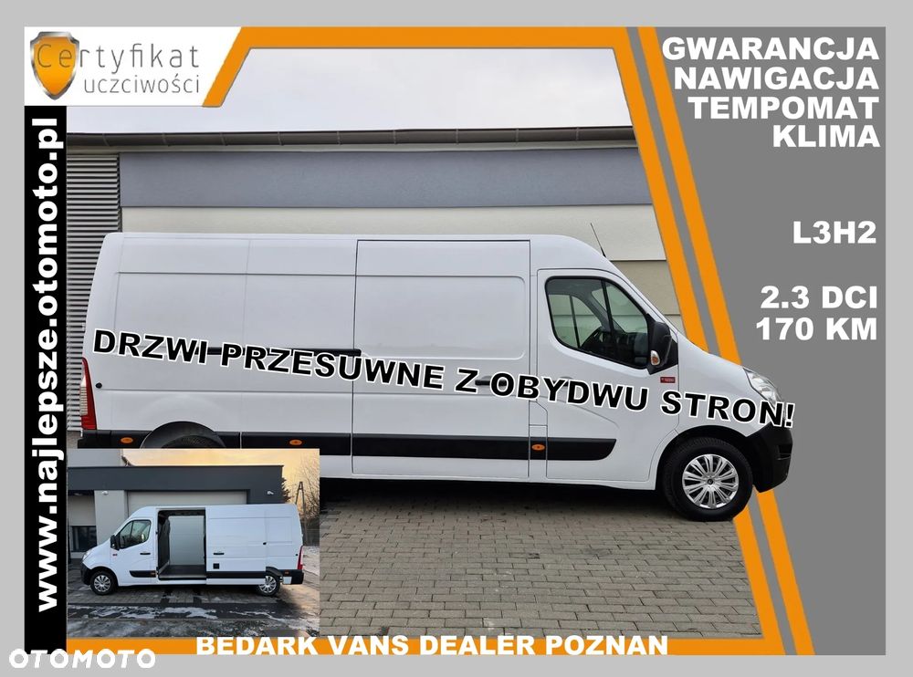 Opel Movano, L3H2, 2019, Nawigacja, Hak, klima, tempomat - 1