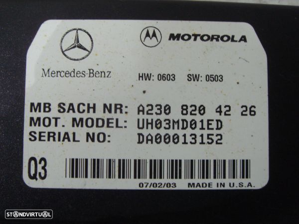 Unidade Controlo De Telefone Mercedes-Benz C-Class T-Model (S203) - 3