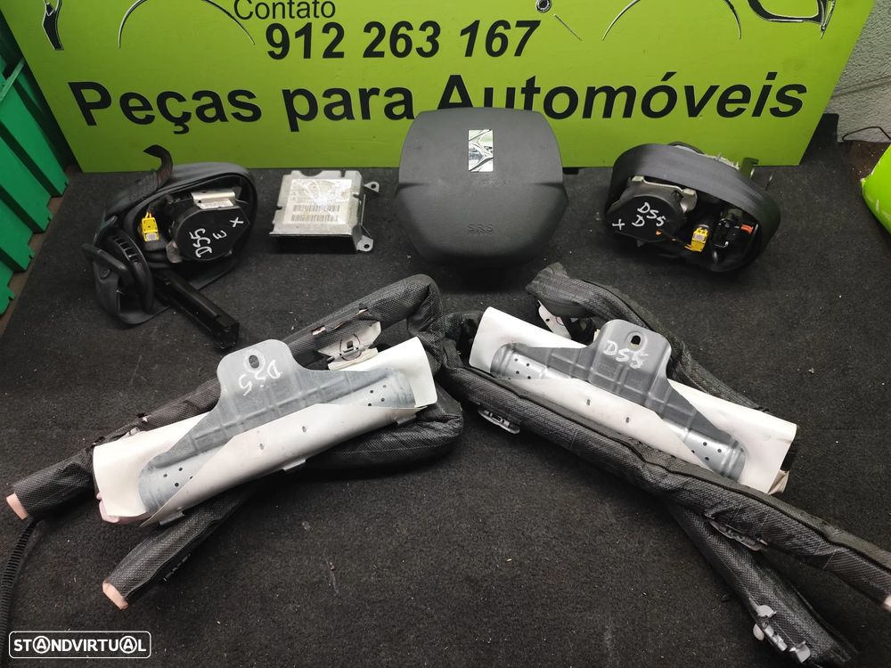 CITROEN DS5 KIT AIRBAGS VOLANTE TABLIER CENTRALINA CORTINAS - 1
