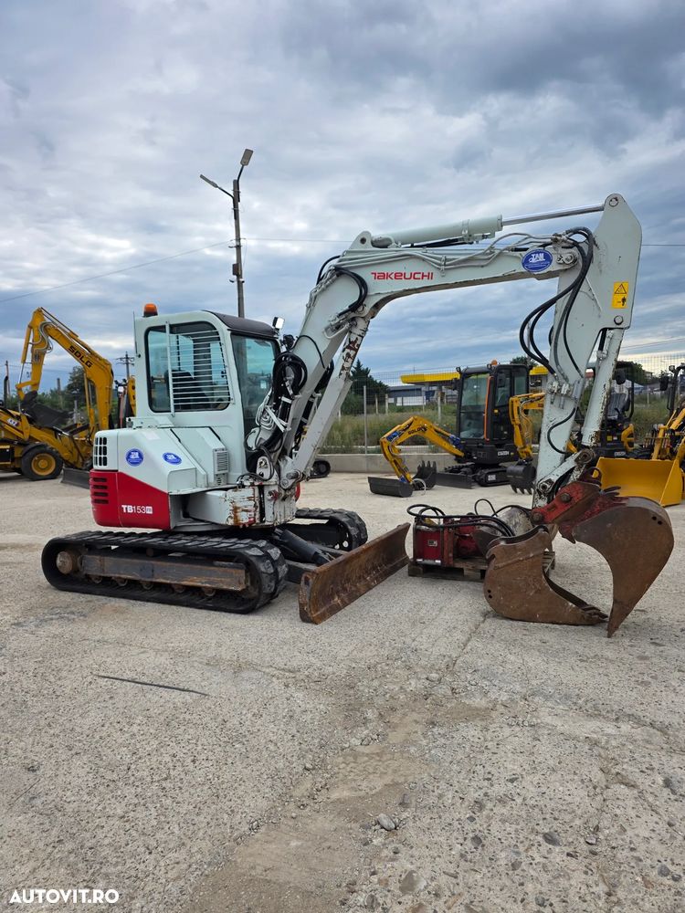 Takeuchi Tb153fr miniexcavator compact cu picon - 7
