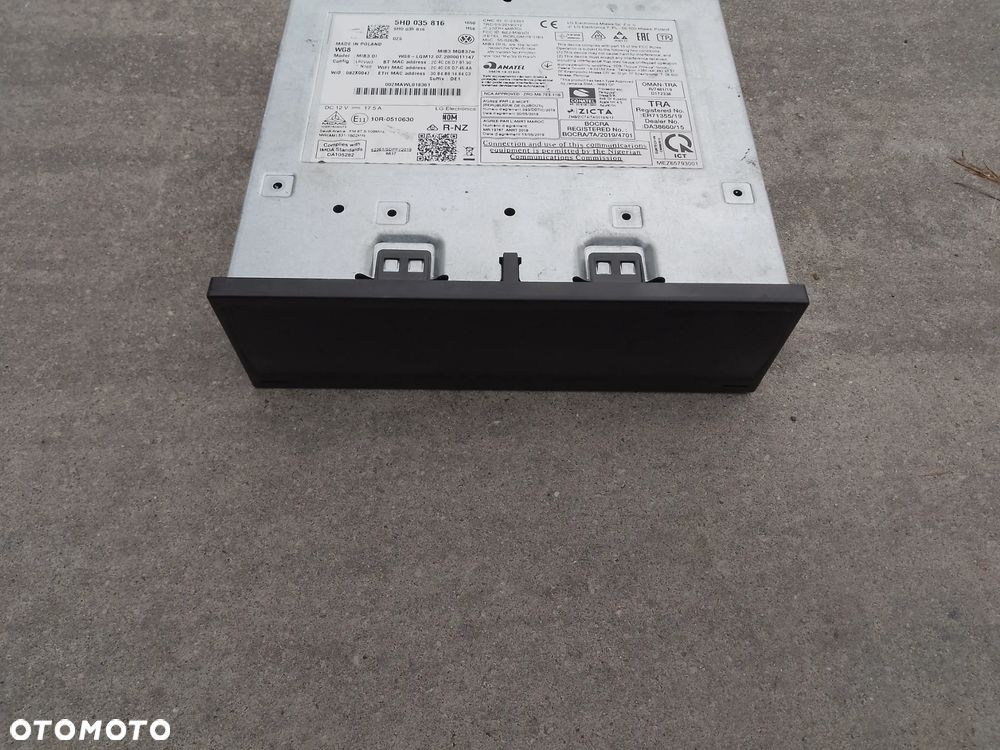 VW GOLF VIII 8 2020- CZYTNIK MMI NAWIGACJI MULTIMEDIA 5H0035816 - 5